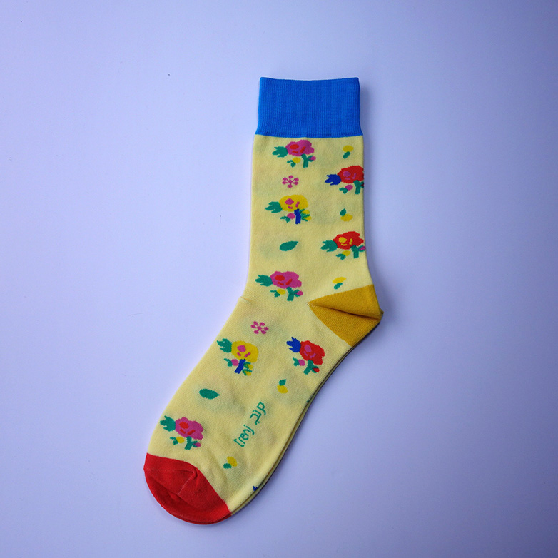 poignées de chaussettes tricotées sur mesure 5-6 couleurs unies